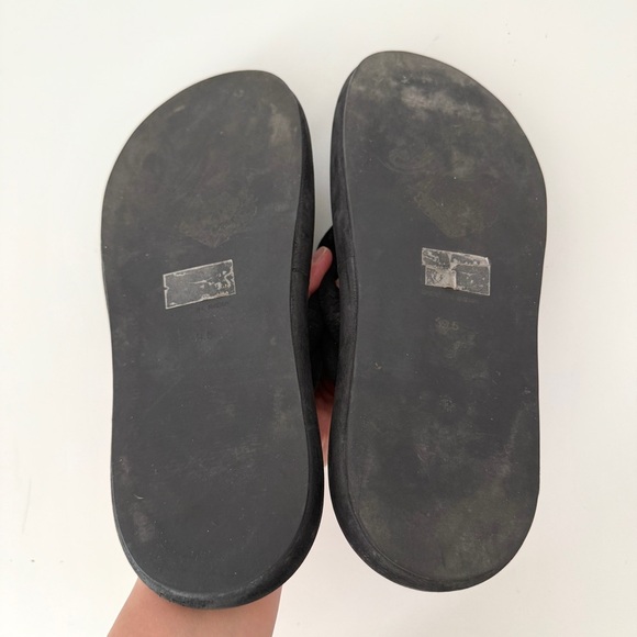 Free People Wonderland Suede Leather Flip Flops Thongs Sandal 39.5 - Picture 5 of 8